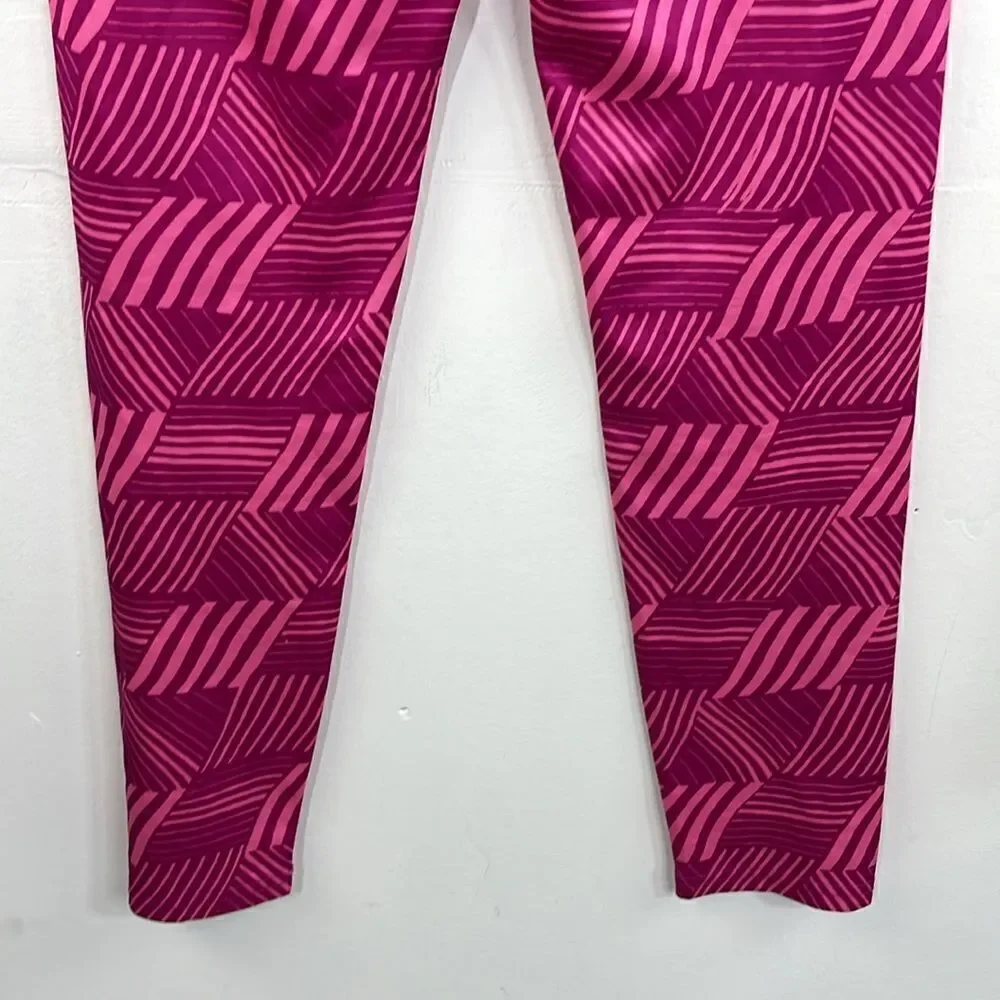 Lands’ End Pull on Long Leggings Bright Pink size L